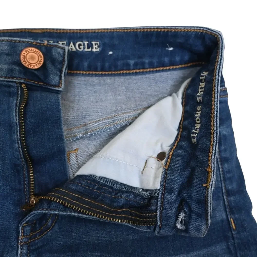 American Eagle Women's 6 Hi-Rise Shortie Denim Jean Shorts